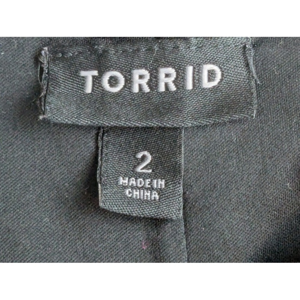 Torrid Black White Polka Dot Cat Face Pullover Stretch Flare Dress Plus Size 2X - Picture 6 of 10